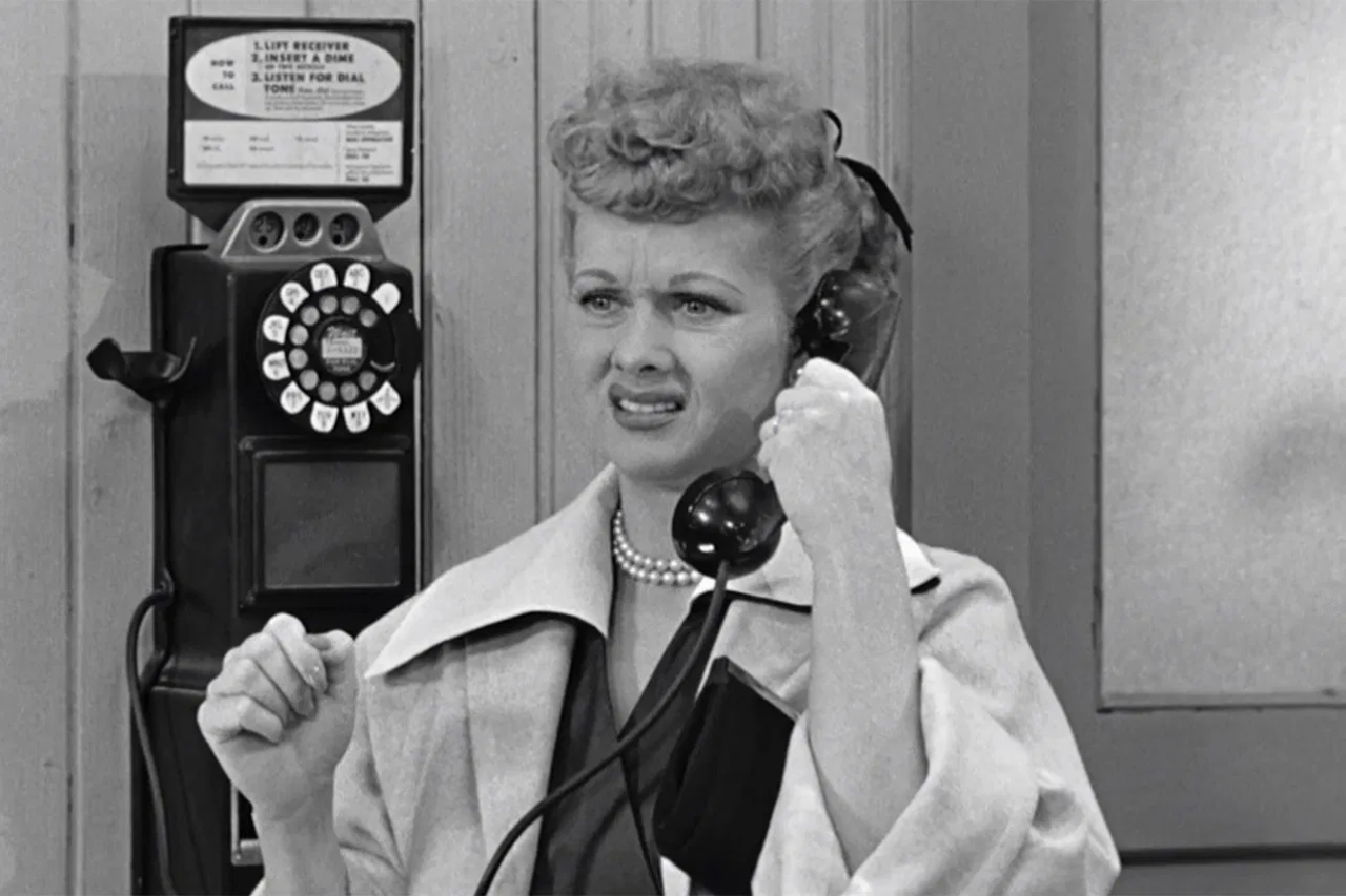 Lucille Ball on the telephone, I Love Lucy Fast Facts